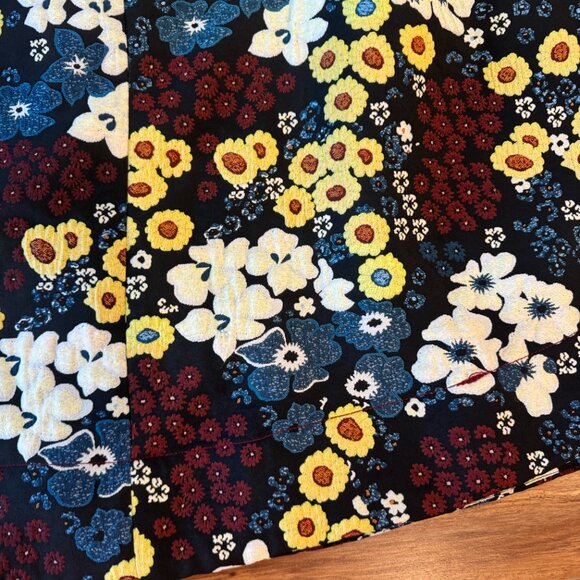 Anthropologie Maeve Marigold Midi Quilted Flowers Dress sz 4 - Picture 7 of 8